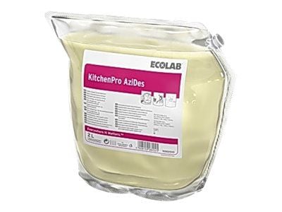 ECOLAB KitchenPro AziDes - Rengjøringsmiddel - væske - plastpung - 2 L - profesjonell - konsentrert (en pakke 2)
