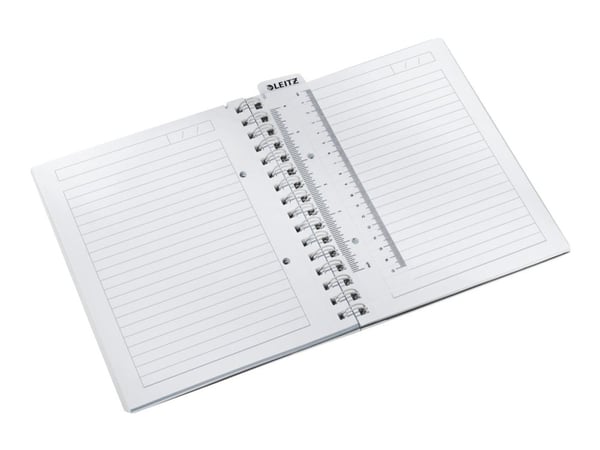 Notesblok Leitz WOW PP A5 linjeret 80 gram 80 ark Blå - (6 stk.)