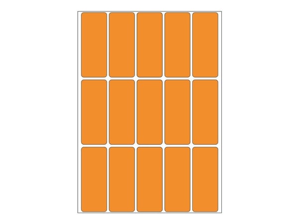 HERMA - Permanent häftning - skinande orange - 20 x 50 mm 360 etikett (er) (24 ark x 15 etiketter