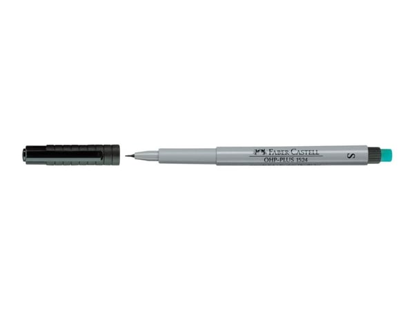 Faber-Castell MULTIMARK 1524 - Markør - ikke-permanent - svart - 0.4 mm - superfin - med viskelær