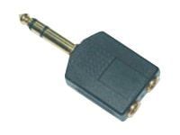 MicroConnect - Audioadapter - mini-phone stereo 3.5 mm hunn til stereojakk hann