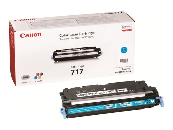 Canon 717 Cyan - syaani - alkuperäinen - värikasetti - i-SENSYS MF8450 -laitteeseen