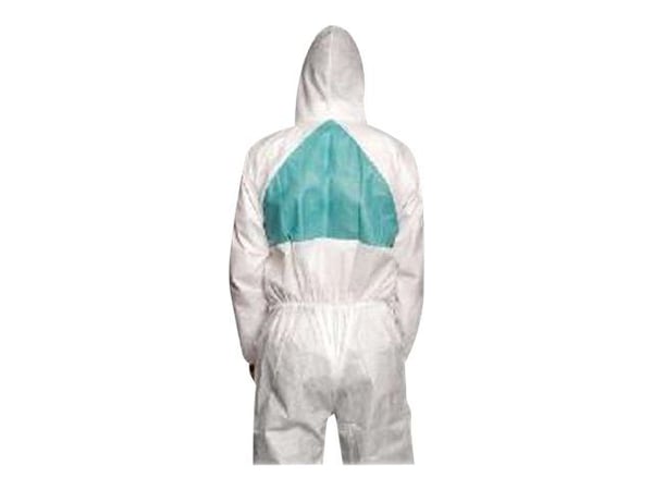 3M 4520L - Overall - L - vit, grönt band på svart - PPE Category III, Type 5/6
