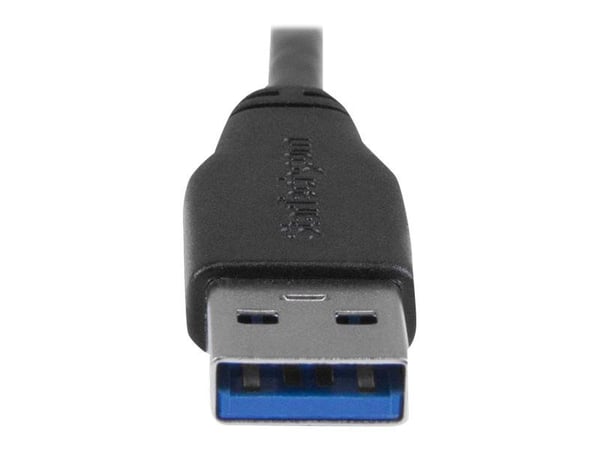 StarTech.com 0.5m 20in Slim Micro USB 3.0 Cable M/M - Oikea kulma Micro-USB - USB 3.0 A to Micro B - Angled Micro USB 3.1 Gen 1 5Gbps (USB3AU50CMRS...