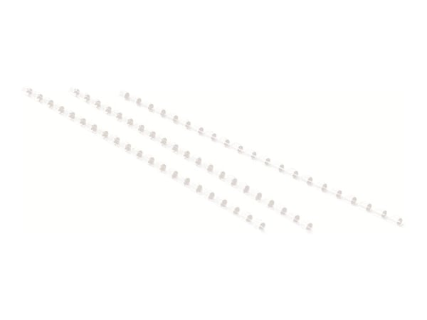 Fellowes Plastic Comb - 45 mm - 21 ringar - A4 (210 x 297 mm) - 410 ark - vit - 50 stk plastbindningskam - för Fellowes Galaxy 500, Galaxy E 500, P...