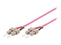 MicroConnect - Nettverkskabel - SC/UPC-multimodus (hann) til SC/UPC-multimodus (hann) - 2 m - fiberoptisk - 50 / 125 mikroner - OM4 - halogenfri - ...