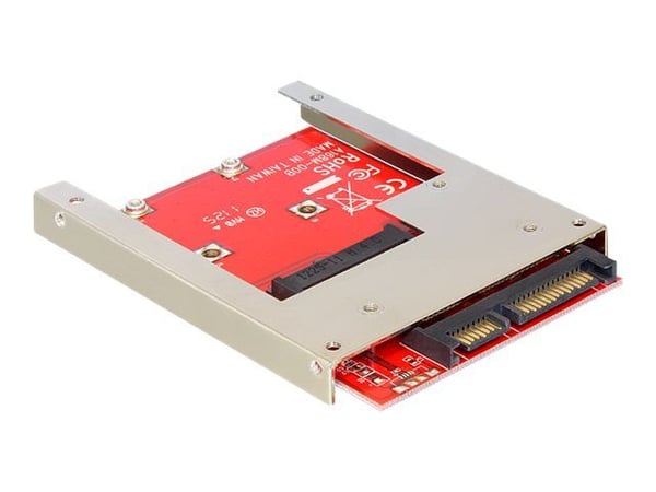 Delock Converter SATA 22 pin > mSATA with 2.5" Frame - Grensesnittsadapter - mSATA - mSATA - SAS 6Gb/s, SATA 6Gb/s