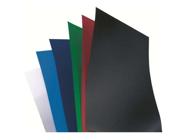 GBC PolyOpaque - A4 (210 x 297 mm) - 300 mikron - svart - 100 stk polypropylenbindningsskydd - för IBICO CombBind ibiMaster 250e