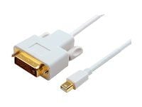 Microconnect MDPDVI2, 2 m, DVI-D, Mini DisplayPort, Uros, Uros, Kulta