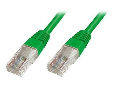 DIGITUS Ecoline - Koblingskabel - RJ-45 (hann) til RJ-45 (hann) - UTP - CAT 5e - med støvel - grønn