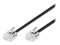 MicroConnect Modular - Telefonkabel - RJ-11 (hann) til RJ-11 (hann) - 10 m