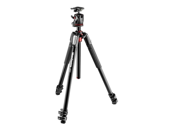 Manfrotto 055 Series MK055XPRO3-BHQ2 - Tripod - med Manfrotto MHXPRO-BHQ2
