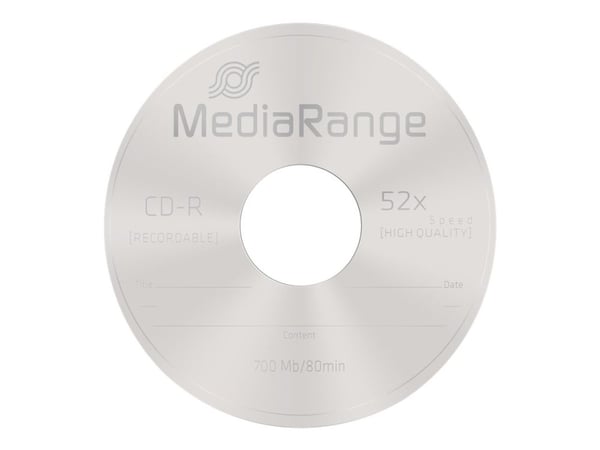 MediaRange - 25 x CD-R - 700 MB (80 min) 52x - spindel