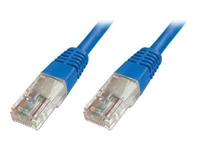 DIGITUS Ecoline - Koblingskabel - RJ-45 (hann) til RJ-45 (hann) - UTP - CAT 5e - med støvel - blå