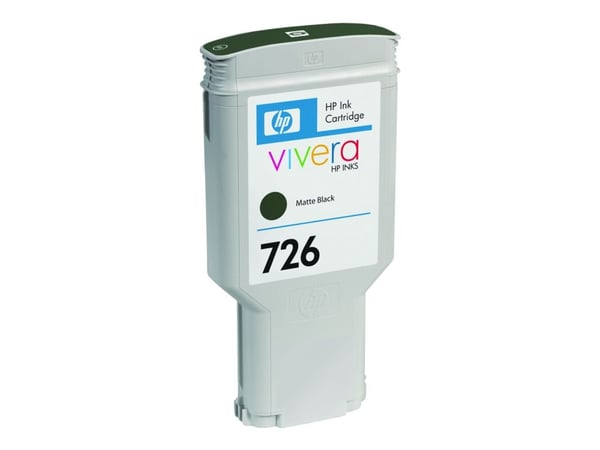 HP 726 - 300 ml - matt svart - original - DesignJet - blekkpatron - for DesignJet SD Pro MFP, T1200, T1200ps, T1300, T2300