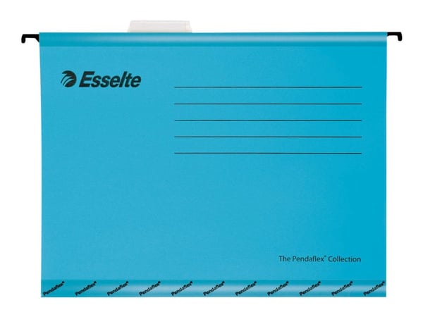 Esselte Standard A4 blå med klar flik - (25 st.)