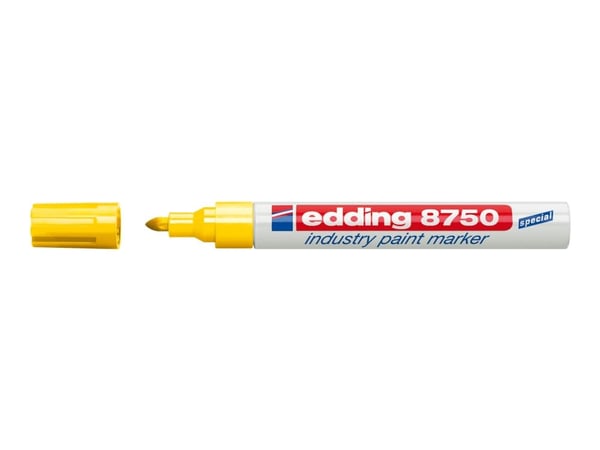 edding 8750 industry paint - Markering - permanent - gul - pigmentbläck - 2-4 mm