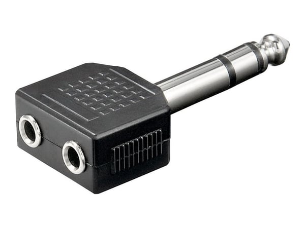 MicroConnect - Audioadapter - mini-phone stereo 3.5 mm hunn til stereojakk hann