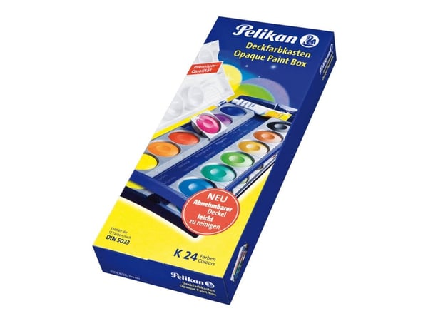 Pelikan K24, Musta, Sininen, Syaani, Vihreä, Oranssi, Keltainen, 24 kpl