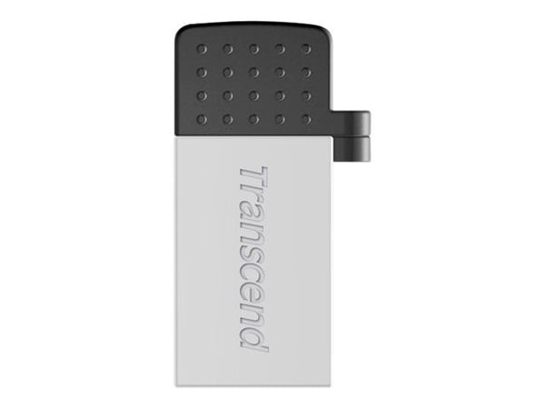 Transcend JetFlash Mobile 380 - USB-flashstasjon - 16 GB - USB 2.0 - sølv