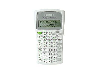 Texas Instruments TI-30X IIB - Vitenskapelig kalkulator - USB - 10 sifre + 2 eksponenter - batteri