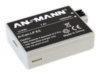 Ansmann A-Can LP-E 5 - Kamerabatteri - Li-Ion - 1000 mAh - for Canon LC-E5E; EOS 1000, 450, 500, Kiss F, Kiss X2, Kiss X3, Rebel T1i, Rebel XS, Reb...