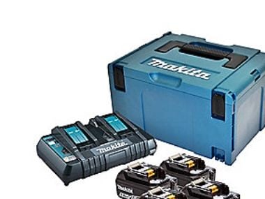 Makita PowerPack LXT - Batterilader + batteri 4 x - Li-Ion - 5 Ah - 90 Wh - 2 x batterier lader