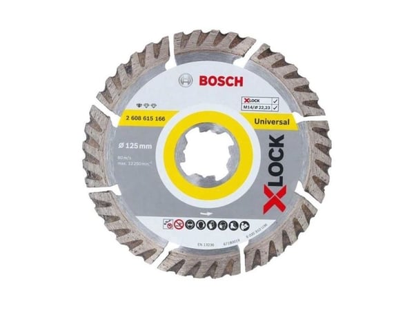 Bosch X-LOCK diamantskæreskive universal, 125 x 22,23 mm