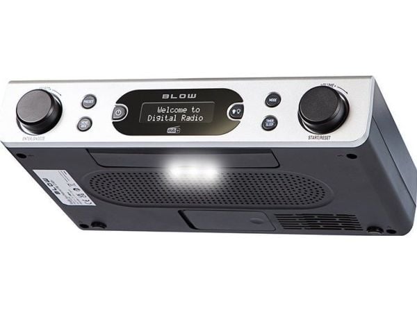 FM/DAB+ BLOW RK2 keittiöradio, hopea
