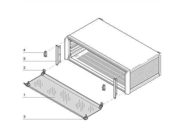 SCHROFF frontdeksel 3 HE - FRONTDEKSEL 3HE 63TE PROP/PRO (24576082)
