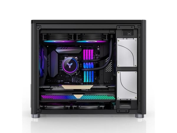 Jonsbo D30 - - sidepanel med vindu - USB/lyd
