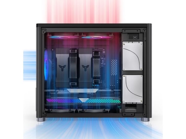 Jonsbo D30 - - sidepanel med vindu - USB/lyd