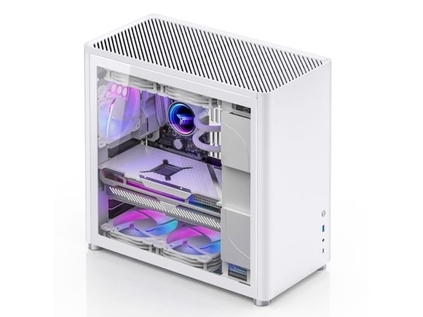 Jonsbo D40 - - sidepanel med vindu - USB/lyd