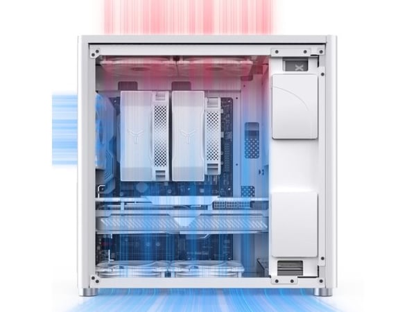 Jonsbo D40 - - sidepanel med vindu - USB/lyd