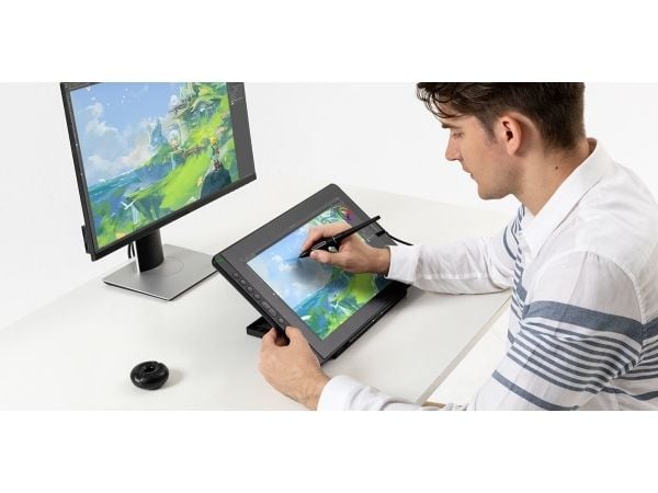 HUION RDS-160, Koblet med ledninger (ikke trådløs), 344,16 x 193,6 mm, USB, 1 cm, Penn, 0,3 mm
