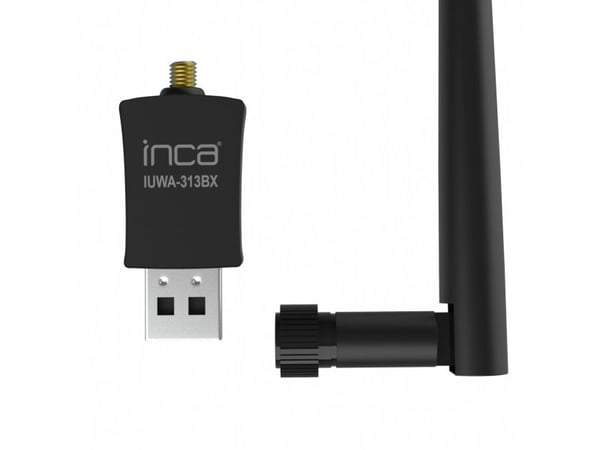 Inca IUWA-313BX, 5 dBi, 2,4 - 2,4835 GHz, IEEE 802.11i, IEEE 802.1x, 5 dBi, Sort, USB