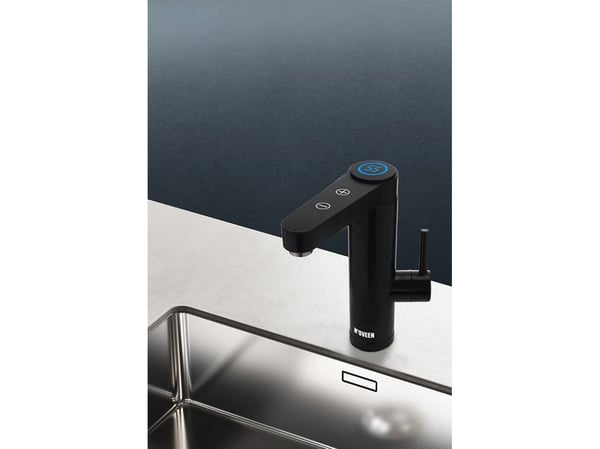 Gennemstrømningsvandvarmer N'OVEEN IWH965 INOX BLACK
