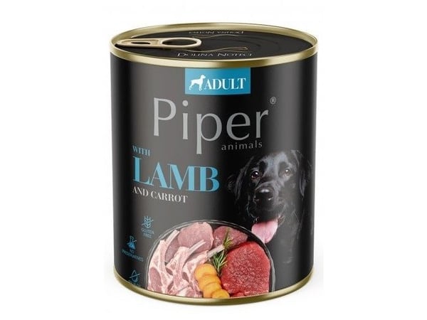 DOLINA NOTECI Piper Lamb with carrot - koiran märkäruoka - 800 g