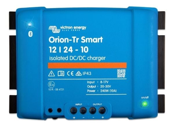 Orion-Tr Smart 12/24-10A isolerad DC-DC-laddare