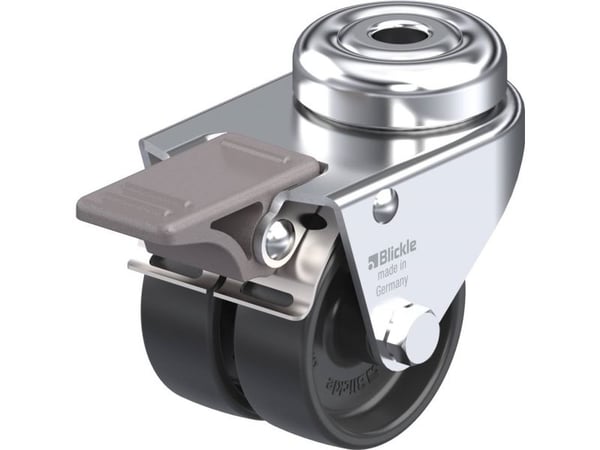 Blickle 276394 LMDA-POA 50G-FI dobbelt dreiehjul, hjuldiameter 50 mm, bæreevne (maks.) 80 kg, 1 stk