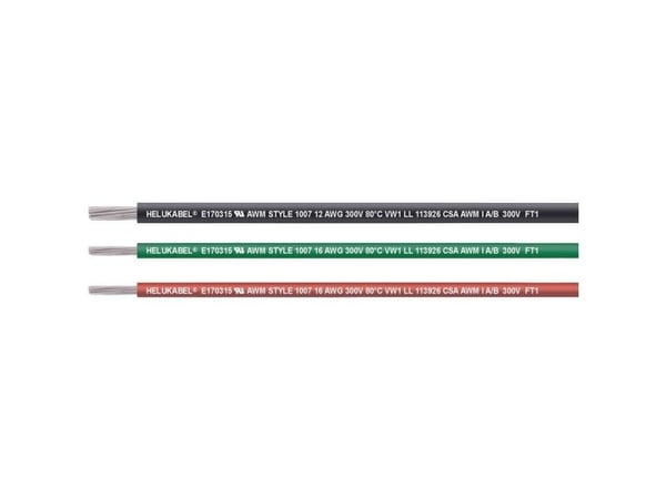 HELU 62405-305 enkelledare UL-CSA 1 x 1,31 mm² vit 305 m