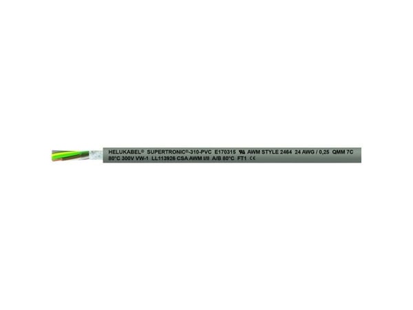 Helukabel 49888-500 Dragkedjevajer S-TRONIC 310-PVC 5 x 0,14 mm² Grå 500 m