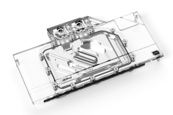 Alphacool 18670, Vattenblock + bakre platta, Akryl, Gjuten aluminium, Krom, Koppar, Svart, Silver, Transparent, 1/4", 3-stift, 125,8 mm