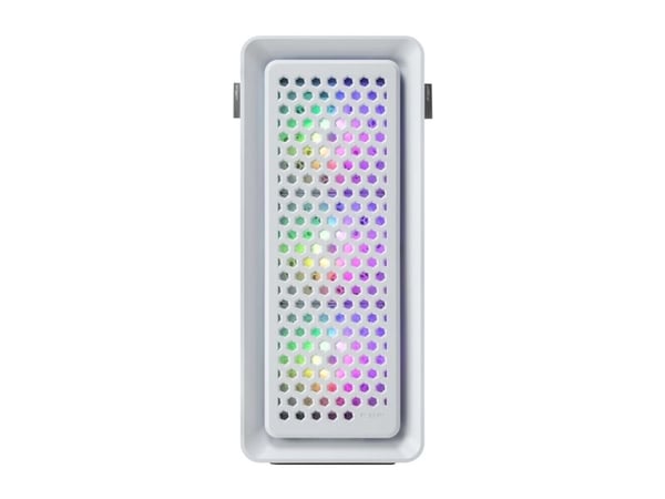 FSP CUT593P - FT - ATX - sidepanel med vindu (herdet glass) - ingen strømforsyning (ATX) - hvit - USB/lyd