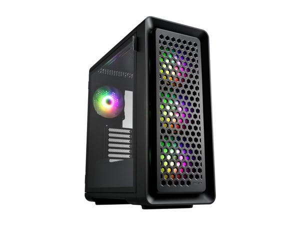 FSP CUT593P, Tower, PC, musta, ATX, mikro ATX, Mini-ITX, SPCC, Karkaistu lasi, Multi
