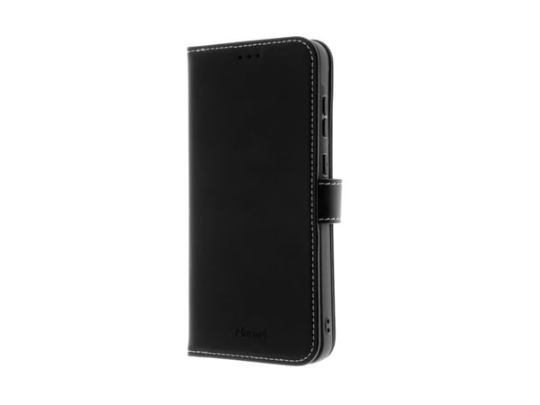 Insmat Exclusive - Baksidedeksel for mobiltelefon - ekte skinn, kartong+papir+aluminiumsfolie, termoplast-polyuretan (TPU), bomullssting - svart - ...
