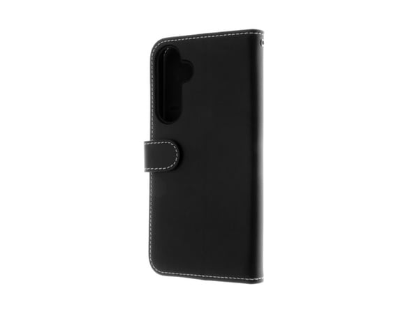 Insmat Exclusive - Baksidedeksel for mobiltelefon - ekte skinn, kartong+papir+aluminiumsfolie, termoplast-polyuretan (TPU), bomullssting - svart - ...