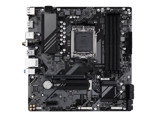 Gigabyte B650M D3HP AX, AMD, Socket AM5, AMD Ryzen 5 7th Gen, AMD Ryzen 7 7th Gen, AMD Ryzen 9 7th Gen, Socket AM5, DDR5 SDRAM, 192 GB