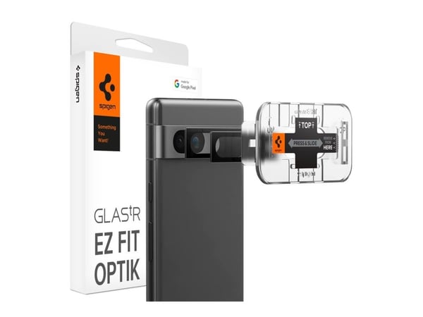 Spigenin kameran karkaistu lasi - Google Pixel 7a Musta
