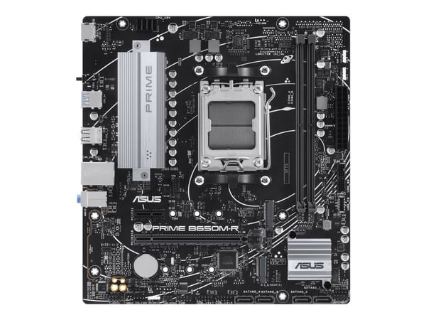 ASUS PRIME B650M-R - Hovedkort - micro ATX - Socket AM5 - AMD B650 Chipset - USB 3.2 Gen 1, USB-C 3.2 Gen 1 - 2.5 Gigabit LAN - innbygd grafikk (CP...